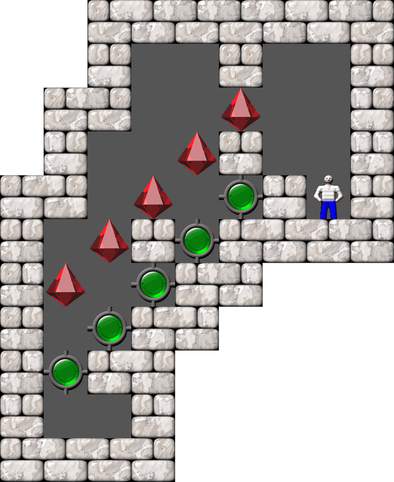 Sokoban Magic Pearls level 57